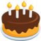 Birthday Cake emoji on Messenger